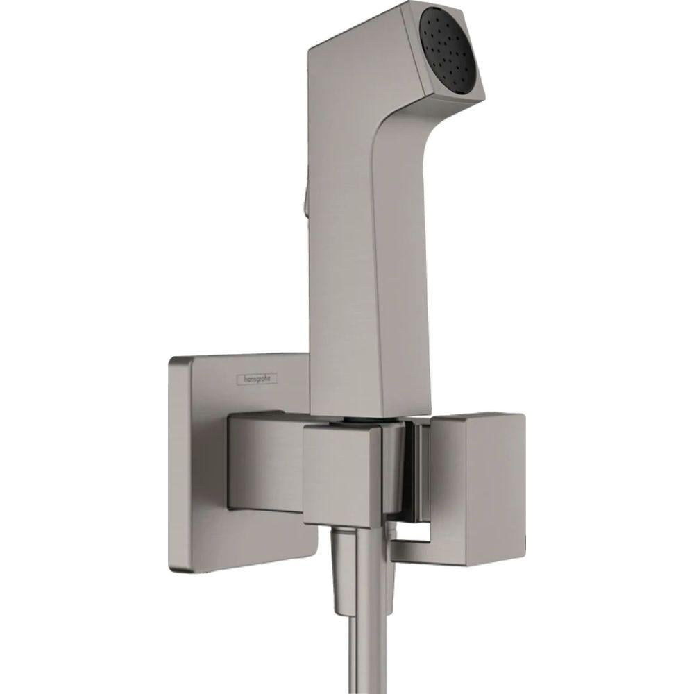 Комплект гигиенического душа Hansgrohe E EcoSmart+ на холодную воду Black Brushed Chrome (36251536)