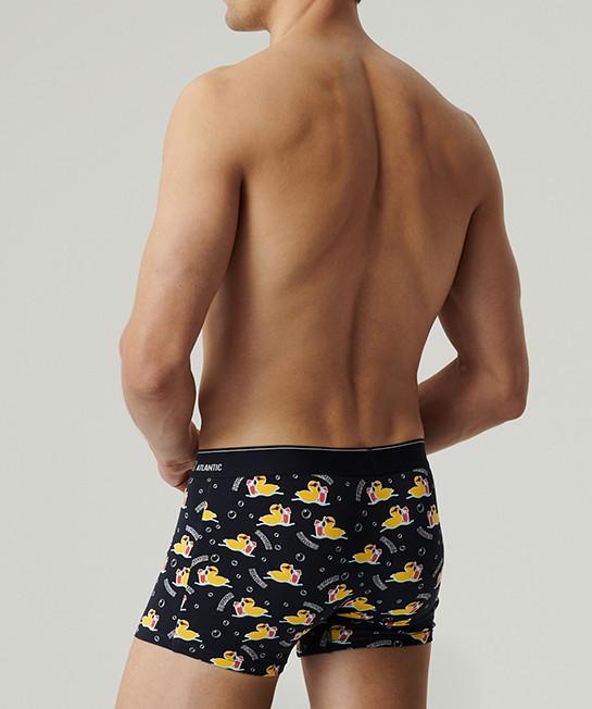 Набор трусов-боксеров Atlantic 2MHH-007 трикотажных с принтом уток 2 шт. M Синий/Розовый (27881183) - фото 3 Набор трусов-боксеров Atlantic 2MHH-007 трикотажных с принтом уток 2 шт. M Синий/Розовый (27881183) - фото 3