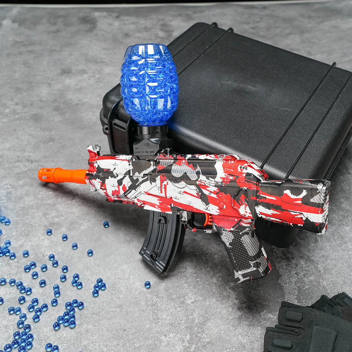 Автомат АК47 іграшковий з глушником на акумуляторі та орбізах (411-1) - фото 9