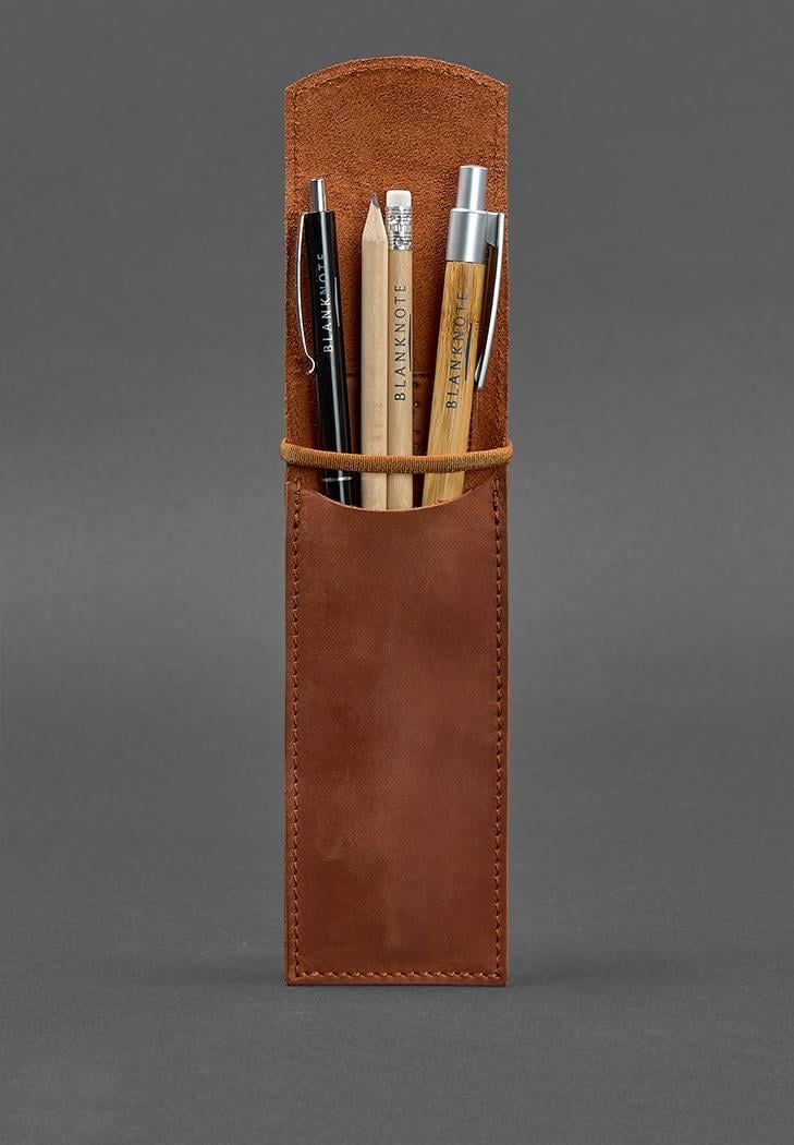 Чехол кожаный для ручек 1.0 Crazy Horse Светло-коричневый (A-027200) - фото 4 Чехол кожаный для ручек 1.0 Crazy Horse Светло-коричневый (A-027200) - фото 4