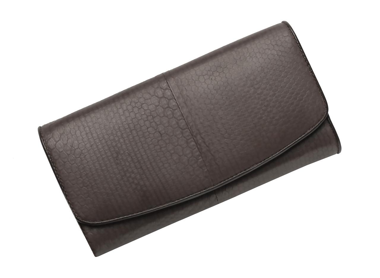 Гаманець Ekzotic Leather зі шкіри змії Коричневий ( snw30)