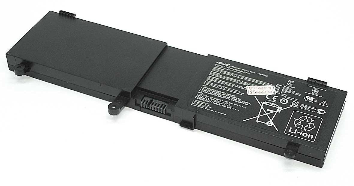 Аккумулятор для ноутбука Asus C41-N550 N550JA 15V Black 4000mAh Orig