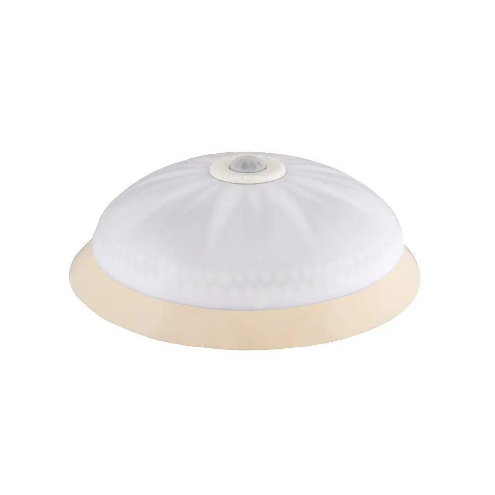 Настінно-стельовий світильник ERKA 1149 D.i.-KB з датчиком руху круглий 2xЕ27 IP20 Кремовий/Білий (27552072)