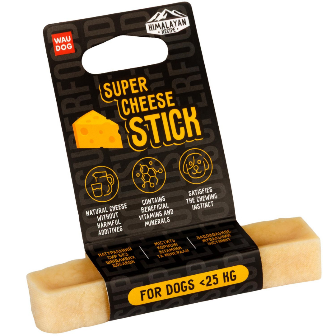 Лакомства для собак WAUDOG Superfood Сырная палочка 35 г до 25 кг S Лакомства для собак WAUDOG Superfood Сырная палочка 35 г до 25 кг S