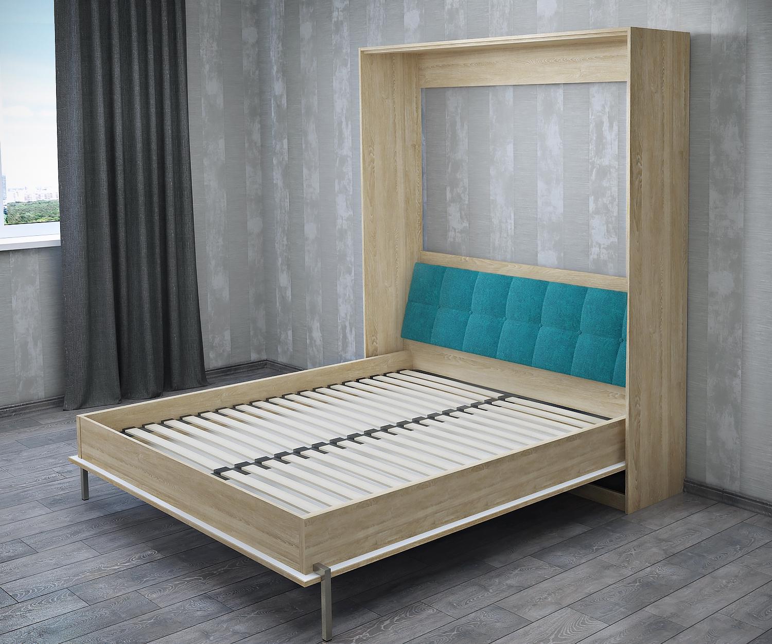 Шафа-ліжко VD-4WS з ніжкою 1600x2000 Білий/Сонома (1284a7cd)