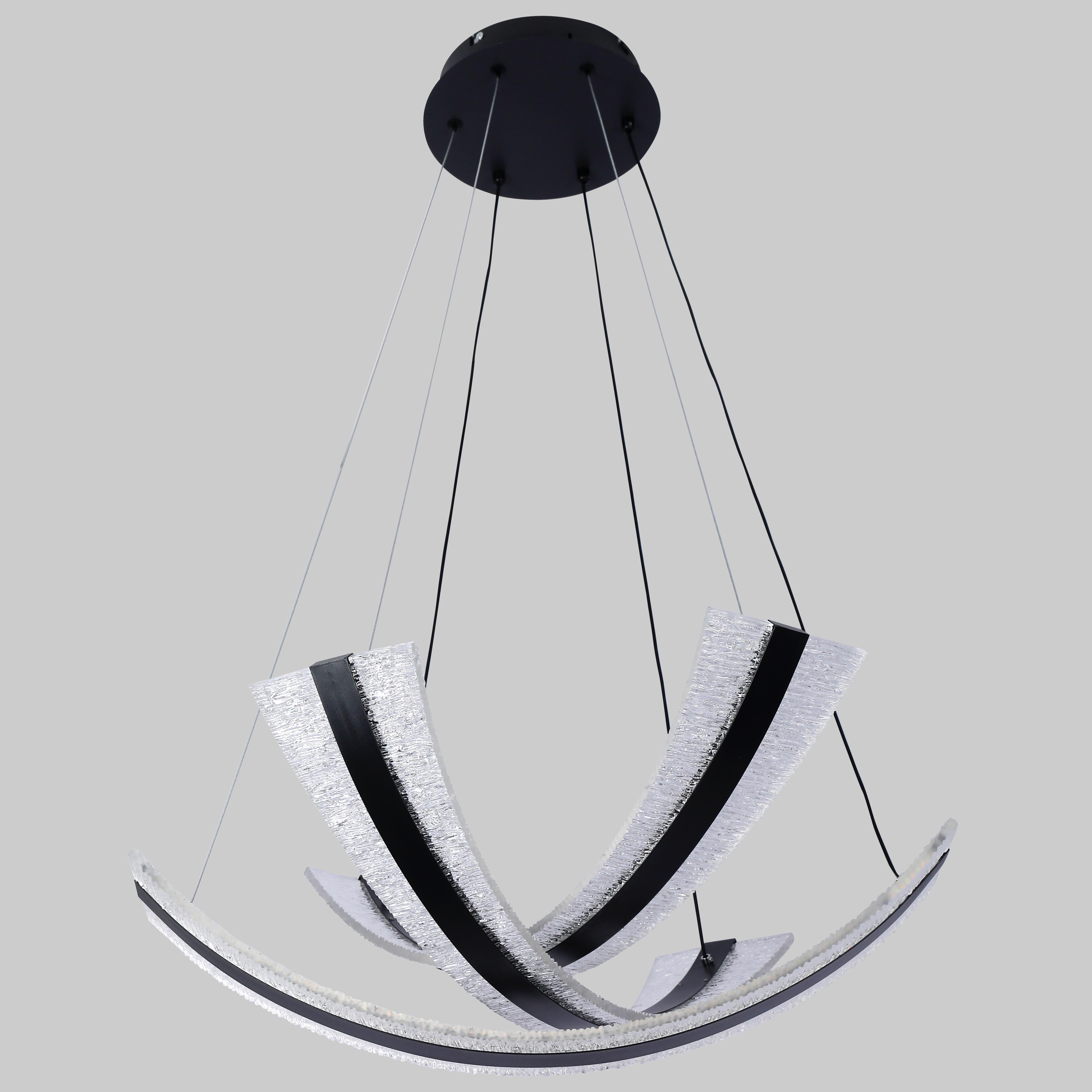 Люстра подвесная Led 86W Черный (87-3083 BK)