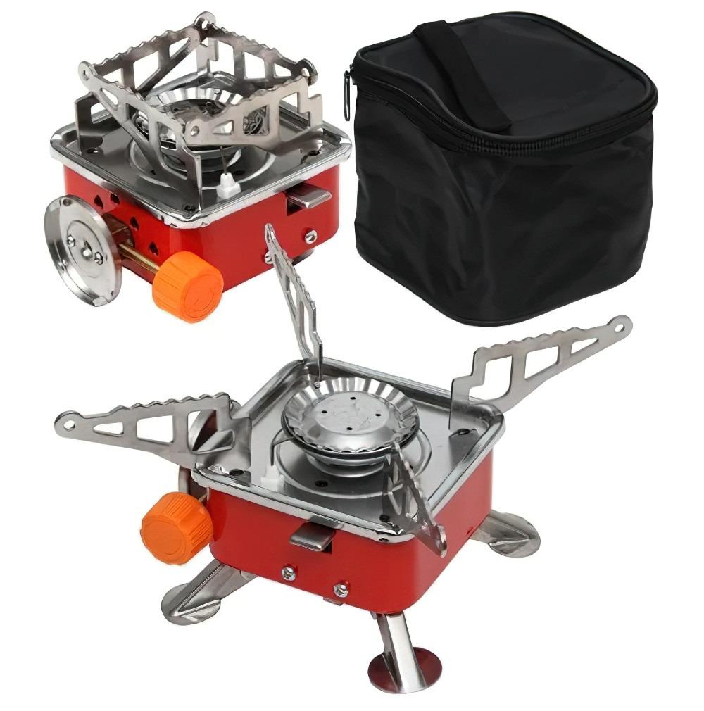 Газовая плита портативная Portable Card Type Stove K-202 Красный (1008544-Red) - фото 2