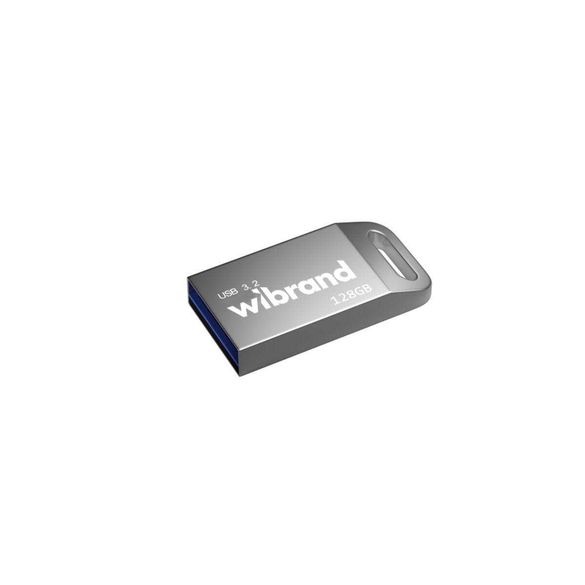 Флеш-память USB металлический моноблок Flash Wibrand WI3.2/AN128M4S USB 3.2 Gen1 Ant 128 Gb Silver (602188) - фото 2