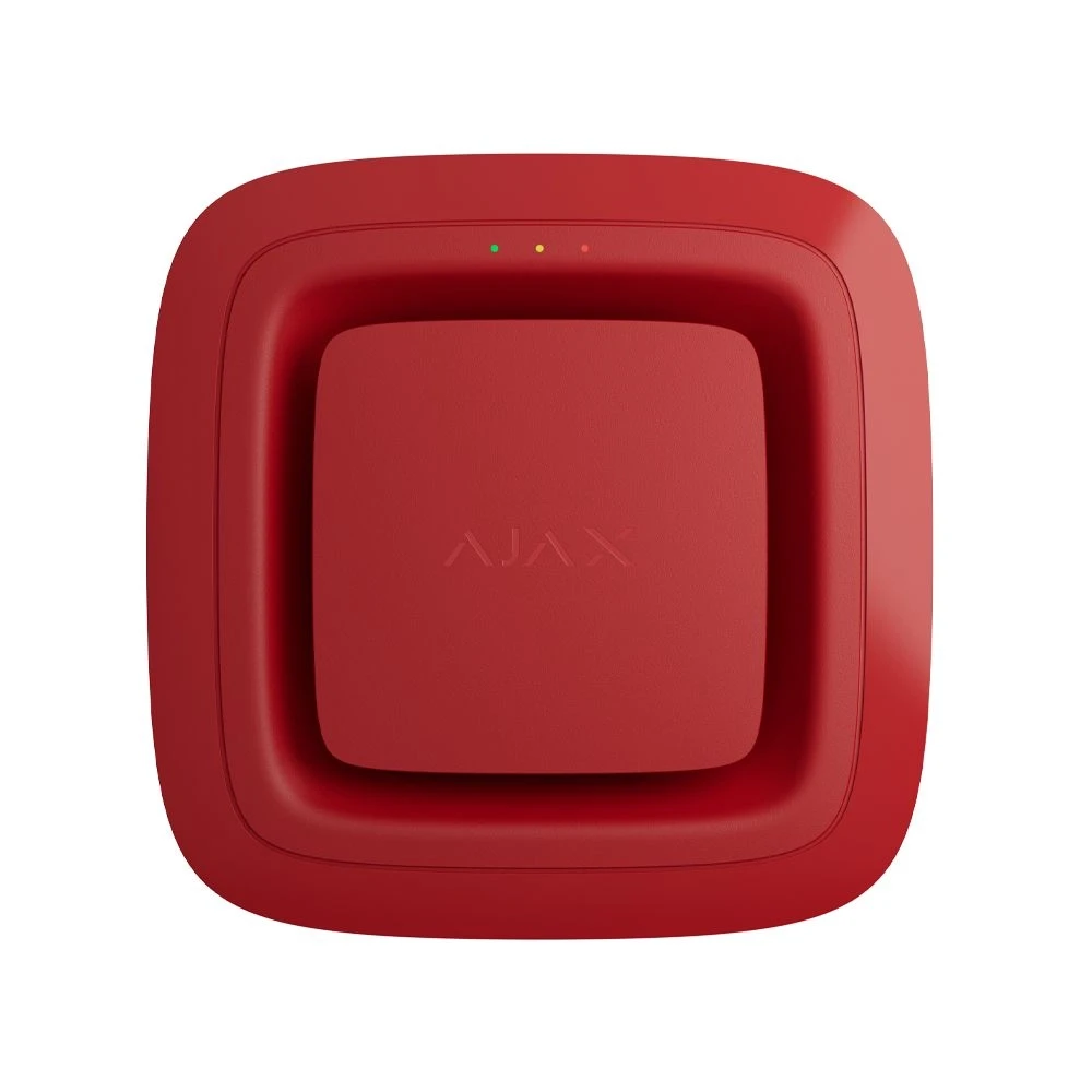 Пожежний оповіщувач звуковий бездротовий адресний Ajax EN54 FireProtect Sounder Jeweller Red