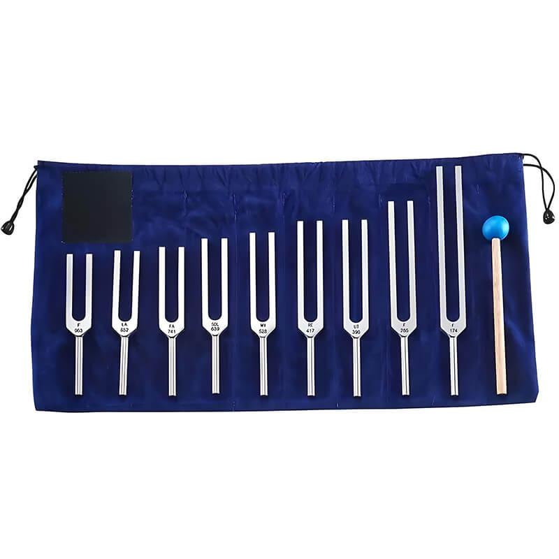Набір камертонів Tuning Fork 9 шт. з алюмінієвого сплаву (NK00004)