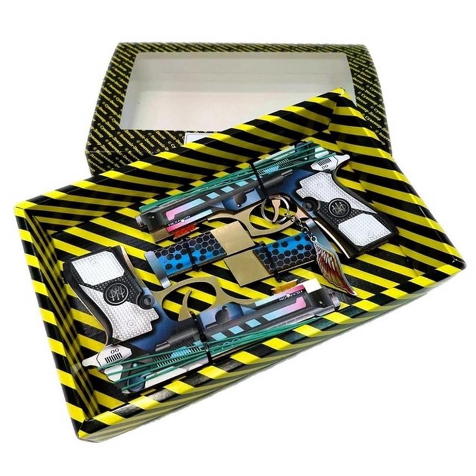 Дитячий іграшковий гумкостріл Berettas HEXAGON BOX DB-HE 2 шт. (RLT37170)