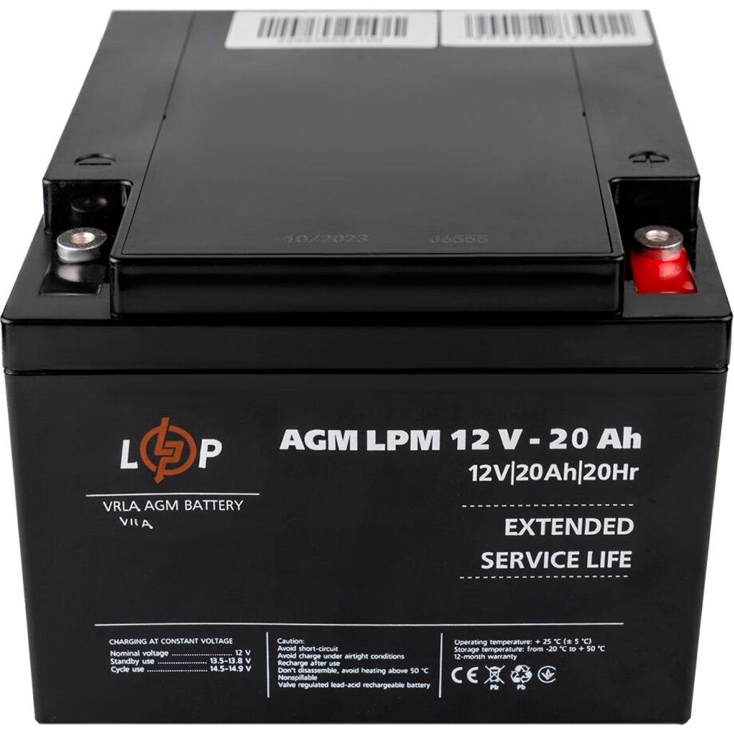 Аккумулятор для ИБП LogicPower AGM LPM 12V/20 Ah (22882) - фото 3