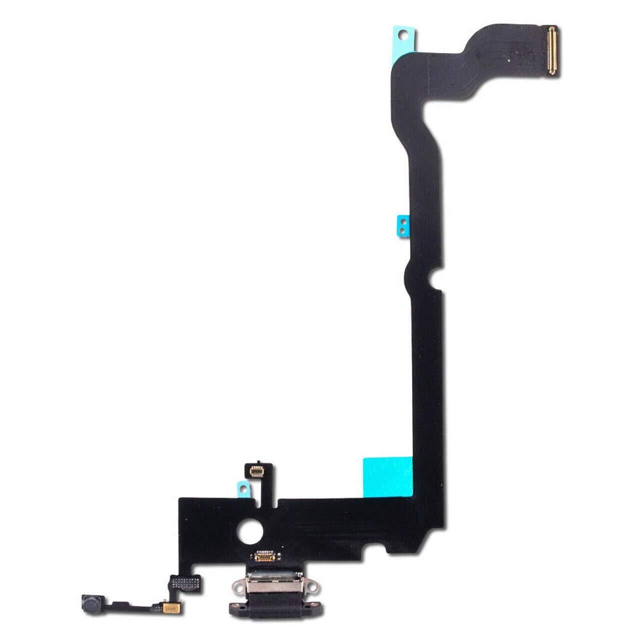 Шлейф для iPhone XS Max з роз'ємом зарядки Black (29702876)