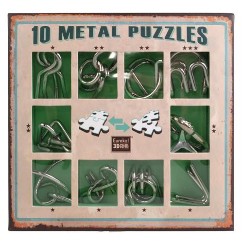 Набор головоломок Metall Puzzles Eureka 10 шт. Green (13797)