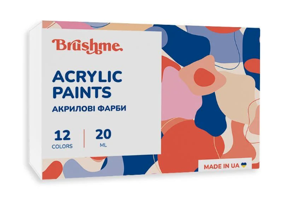 Акриловая краска Brushme 1201 12 шт. 20 мл (AP1201) Акриловая краска Brushme 1201 12 шт. 20 мл (AP1201)