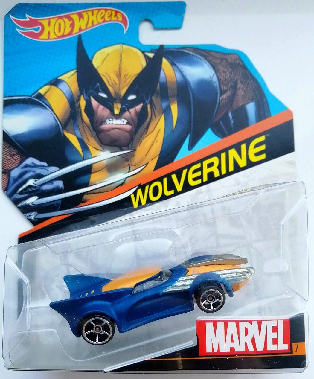 Игрушечная машинка Hot Wheels Wolverine 2014 Marvel №7 Character Cars (BDM81)