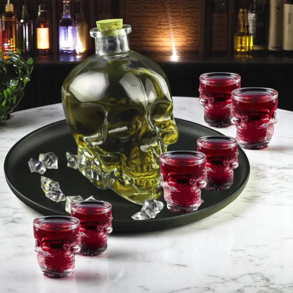 Набор графин с рюмками KITUA Череп 7 предметов - фото 2