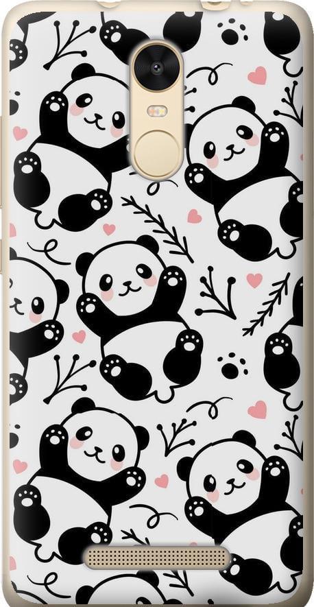 Чехол на Xiaomi Redmi Note 3 Панды (4318t-95-42517)