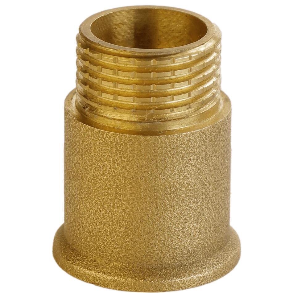 Подовжувач латунний VA штампований з буртом 1/2" 15 мм (А3502А) Подовжувач латунний VA штампований з буртом 1/2" 15 мм (А3502А)