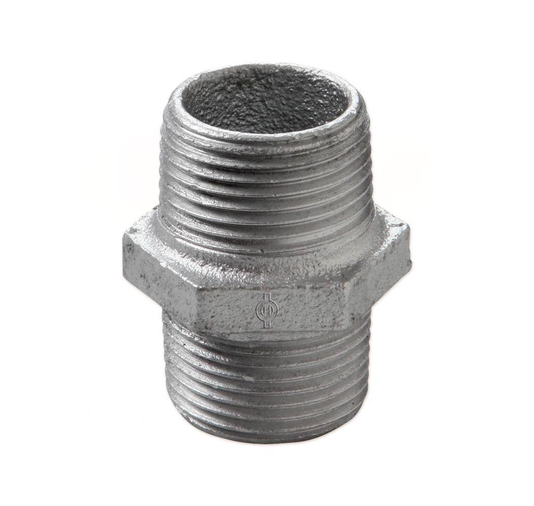 Ниппель Atusa Berg Montana ЗЗ d 1 1/2" чугун оцинкованный (28025007)