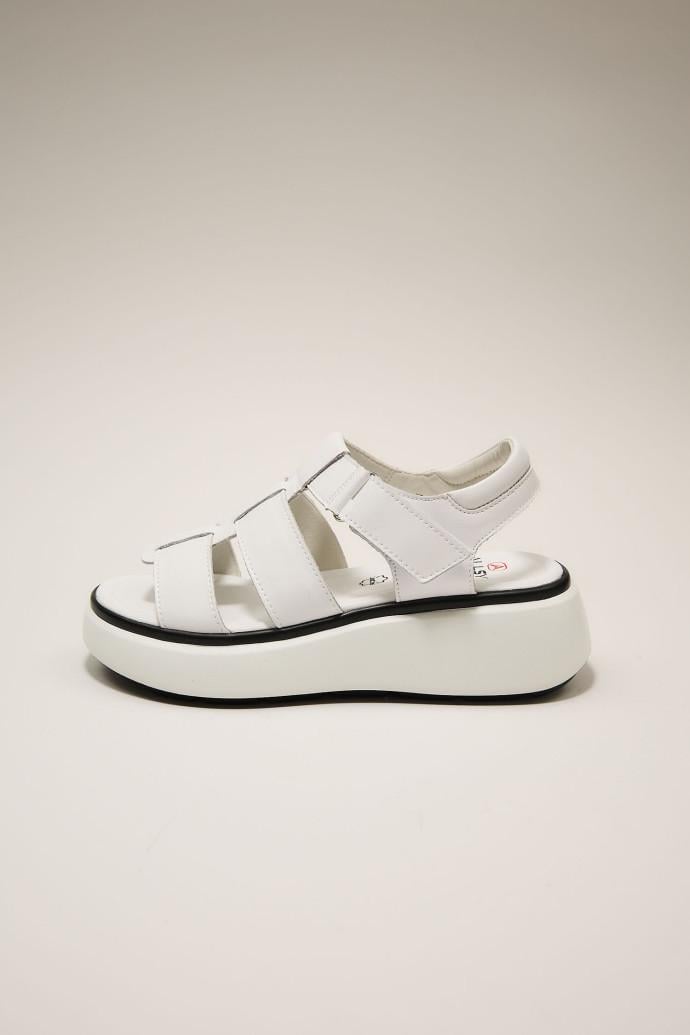 Босоножки женские ALLSY кожаные р. 40 Белый (195209) - фото 4