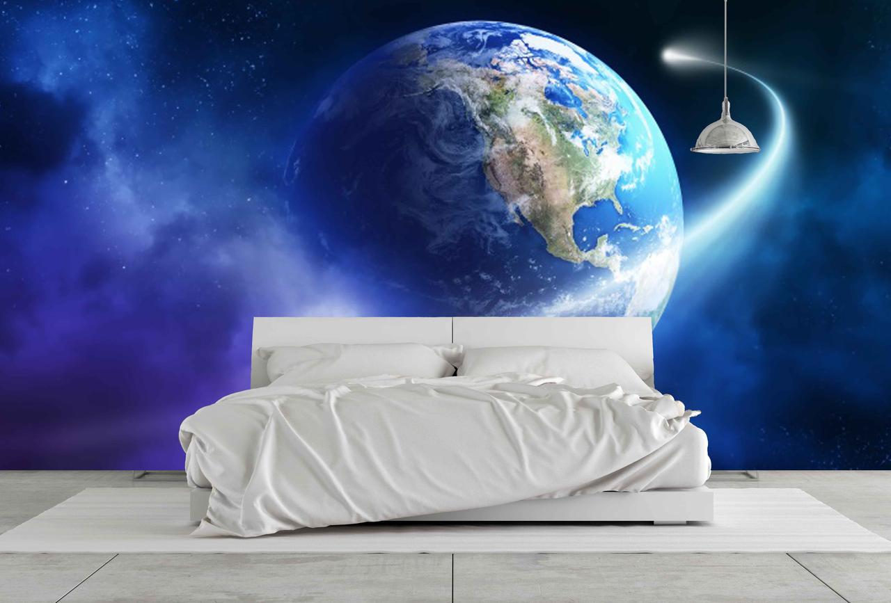 Фотообои флизелиновые 3D для спальни/зала/кухни моющиеся Планета