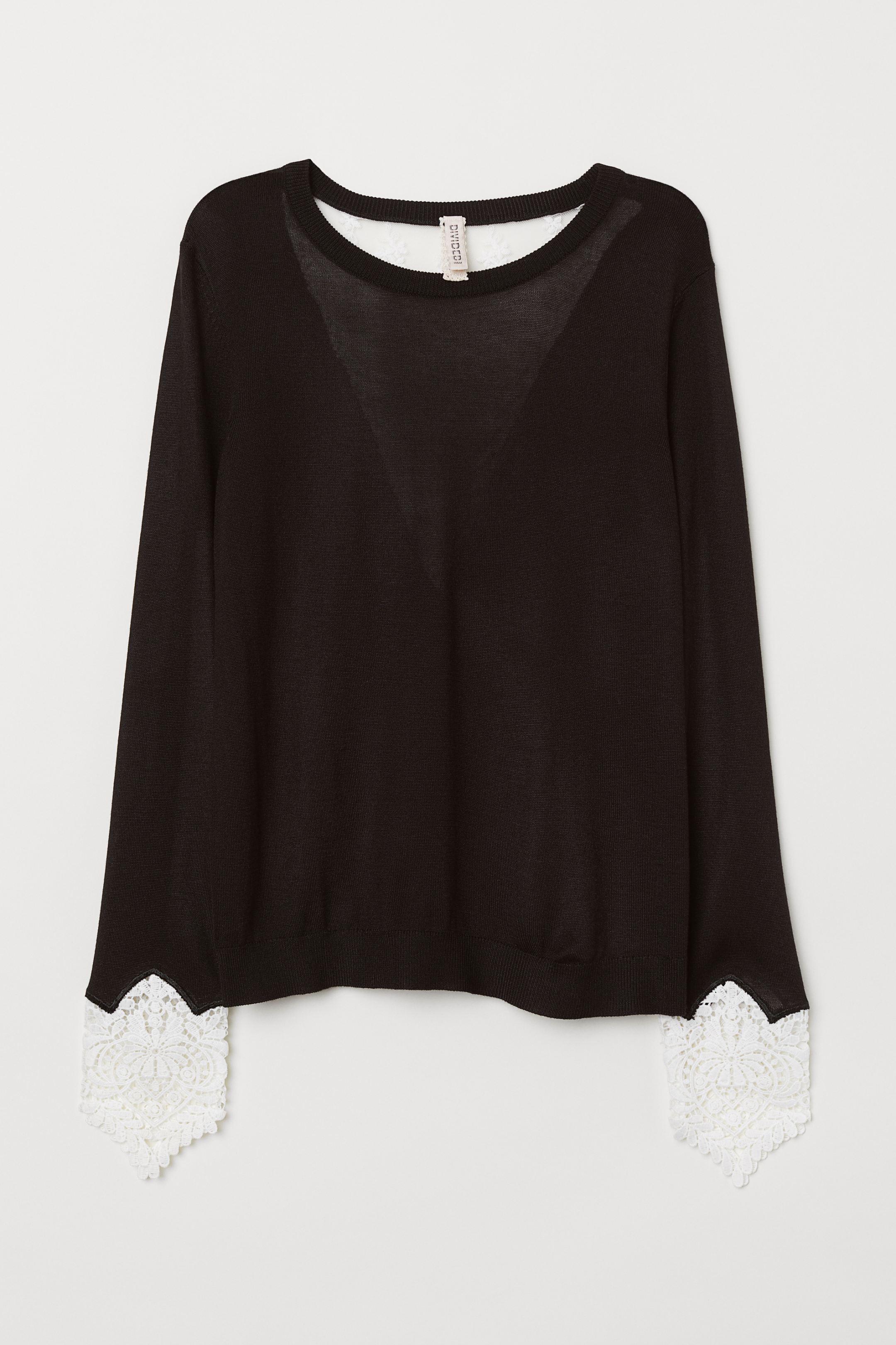 Джемпер H&M S Черный (6360938)