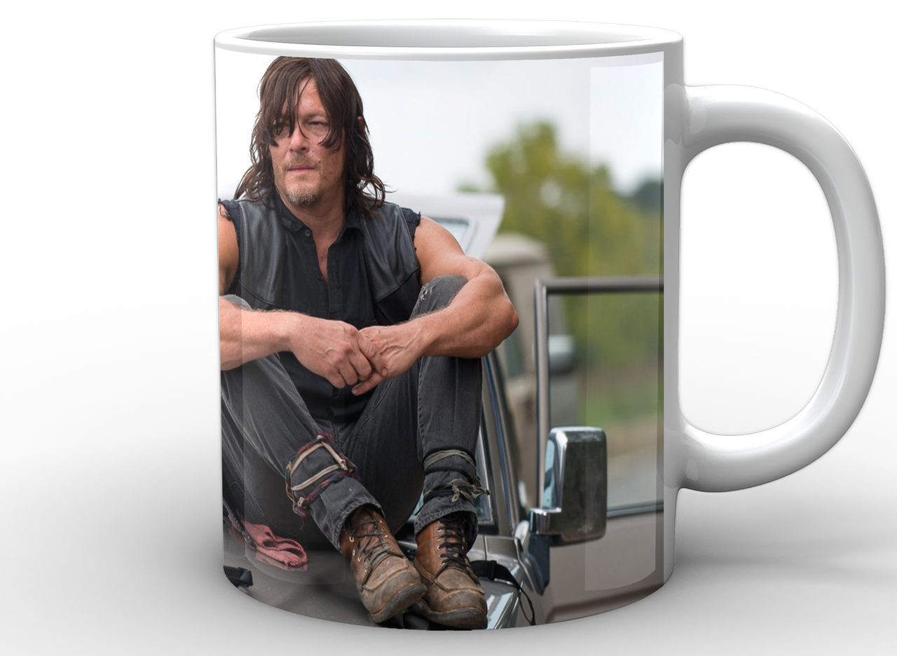 Чашка GeekLand The Walking Dead Дерил 330 мл Белый (WD.02.011)