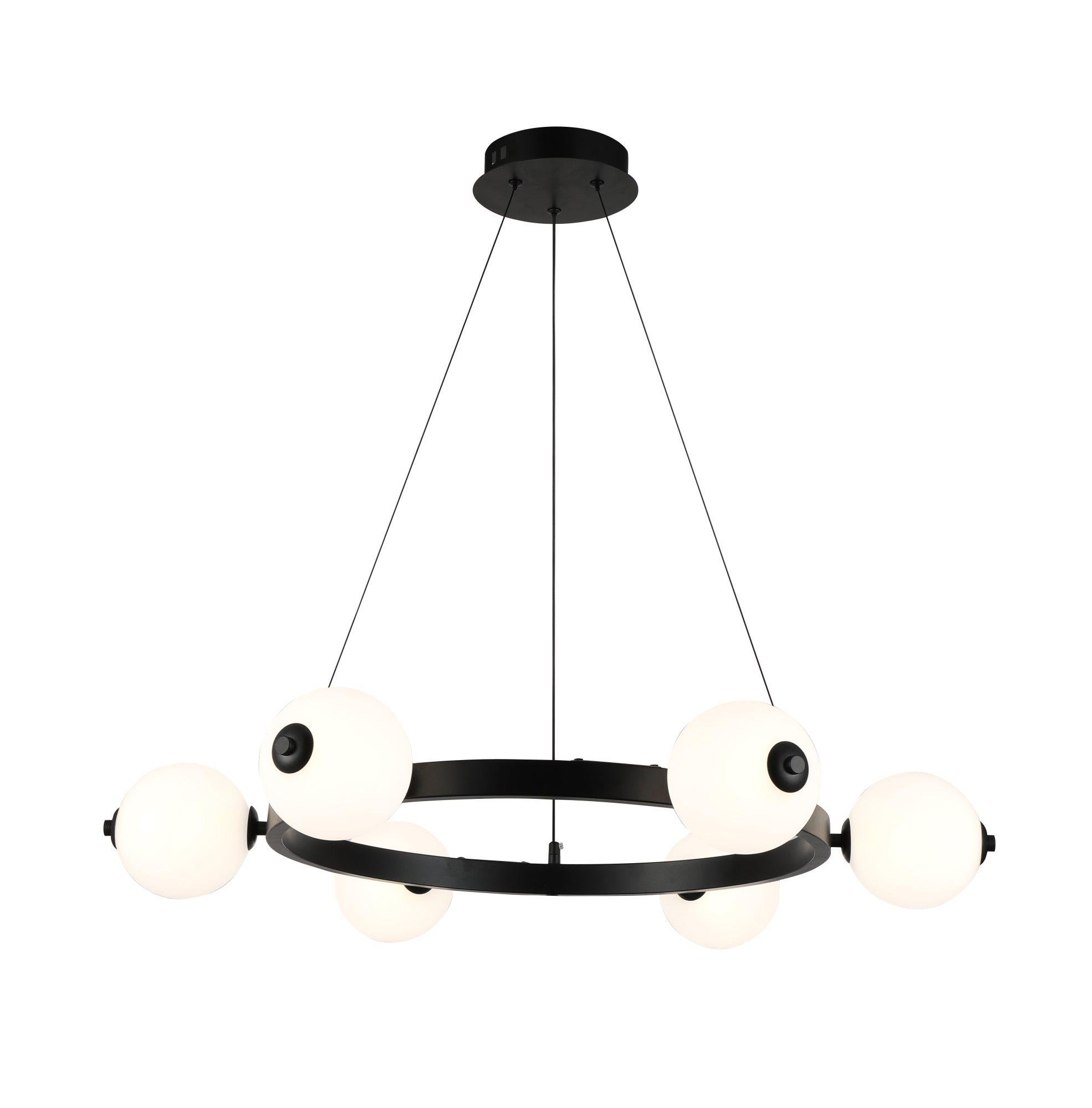 Люстра Led подвесная Valeso G 2916/6 120W Черный (000045635)