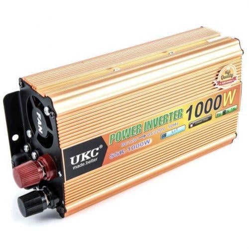 Авто инвертор UKC 24V-220V 1000W (51779)