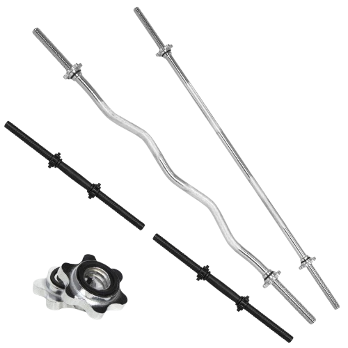 Набір з 4 грифів прямий/вигнутий/гантельні грифи (2371513928)