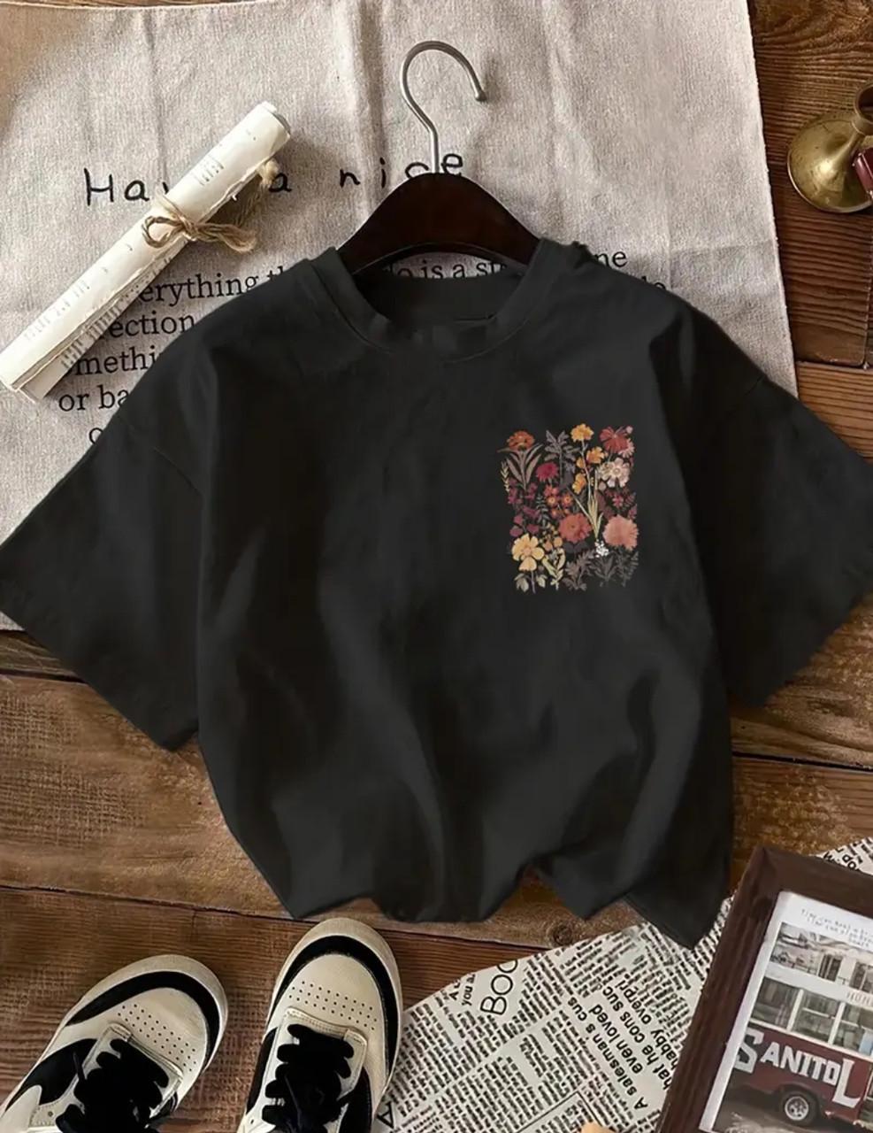 Футболка женская в партоиотическом стиле 2XL Черный (2513173643)