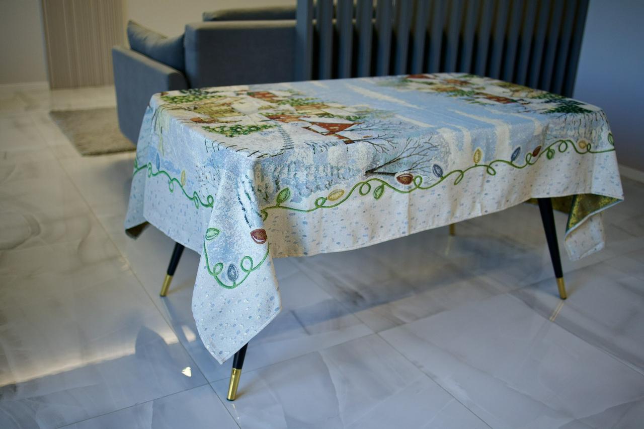 Скатерть гобеленовая рождественская 140х220 см