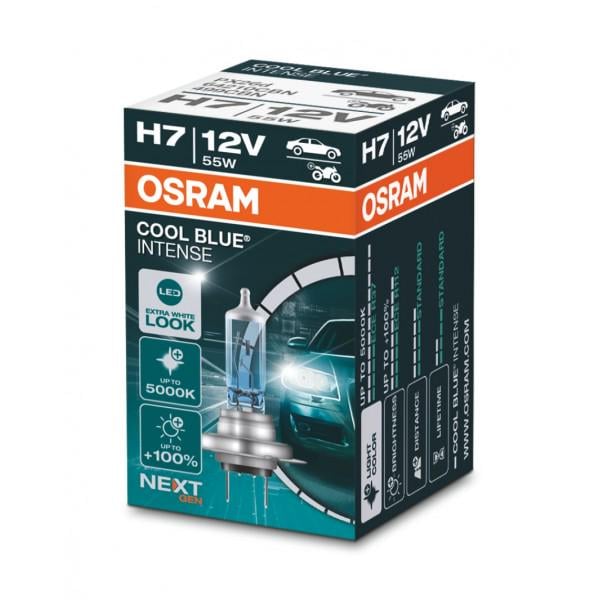 Лампа галогеновая Osram H7 12V 55W PX26d Cool Blue Intense Next Gen +100%