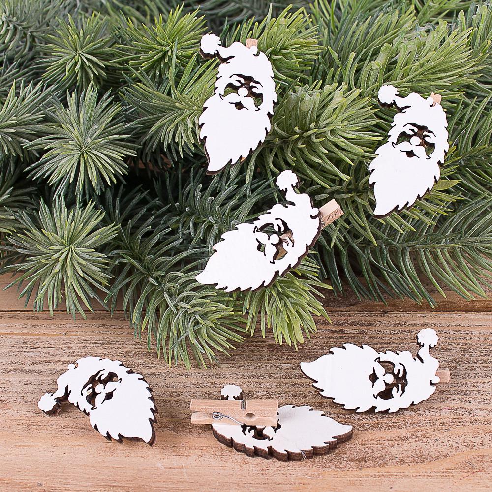 Прищепки деревянные Санта-Клаус (4757-21)