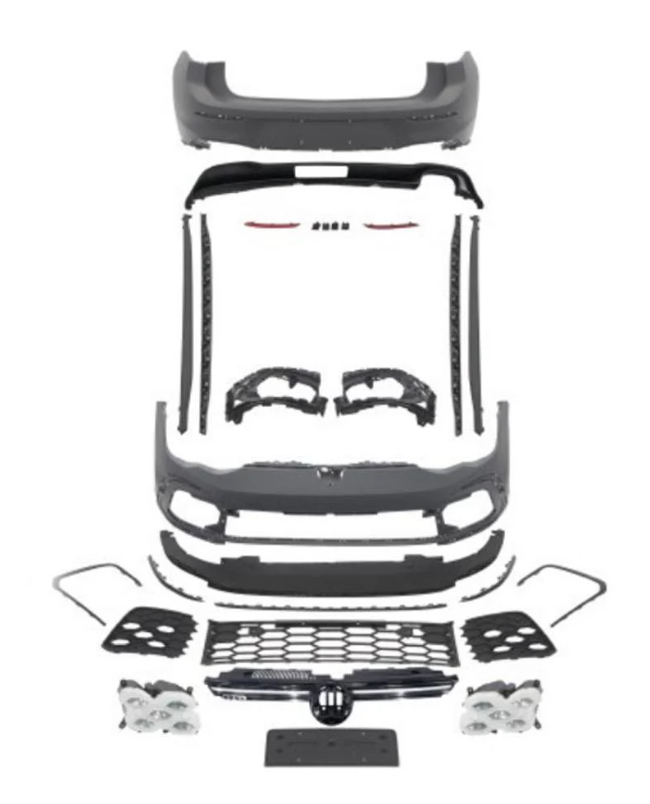 Комплект обвесов GTD GT Tuning для Volkswagen Golf 8 пластик под покраску