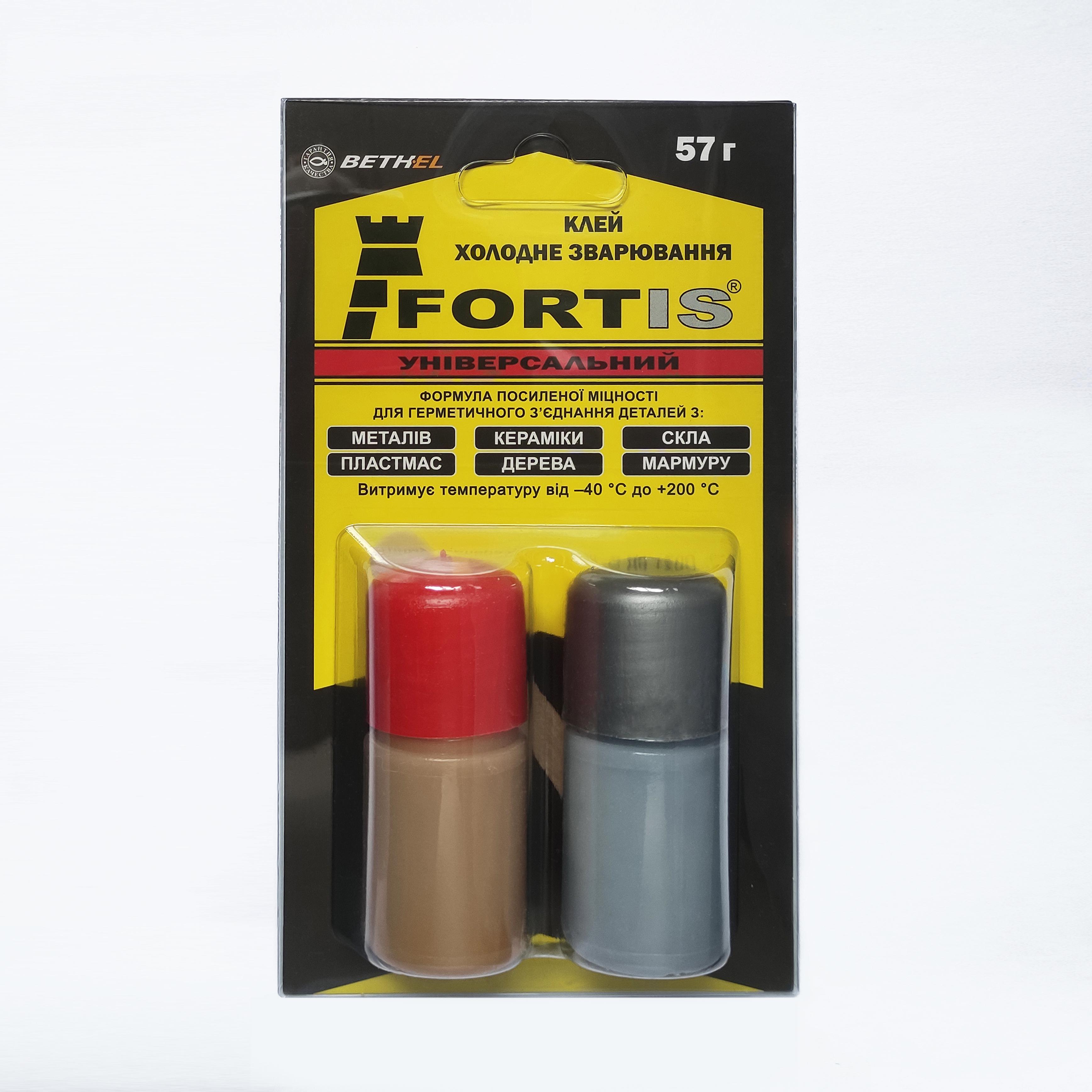 Клей холодная сварка Fortis Универсальная жидкая двухкомпонентная композиция 57 г Клей холодная сварка Fortis Универсальная жидкая двухкомпонентная композиция 57 г