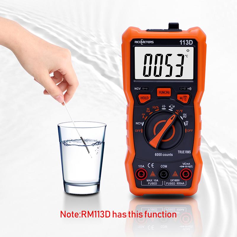 Мультиметр Richmeters RM113D с NCV Оранжевый - фото 3