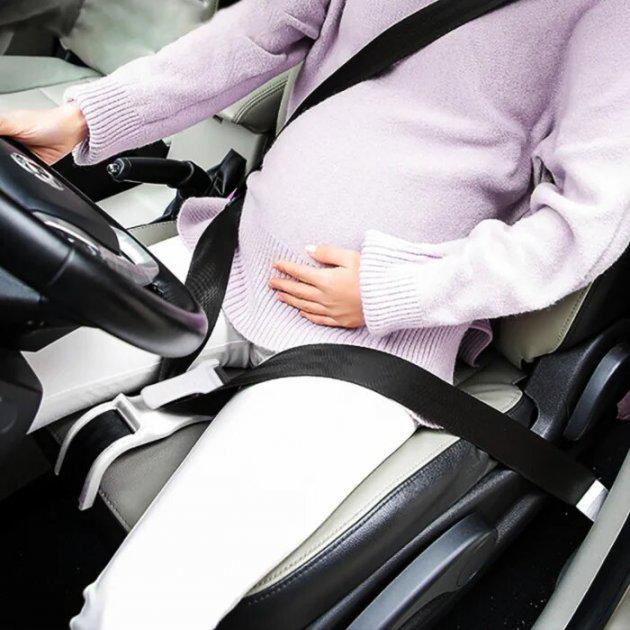 Адаптер на ремені безпеки для вагітних Seat Belt For Pregnant women універсальний ADP-03 Білий - фото 5