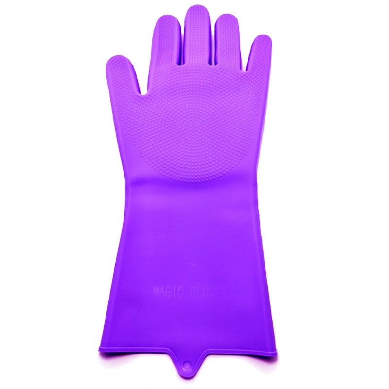 Перчатки силиконовые Magic Silicone Gloves Purple для быта (13949018) - фото 5