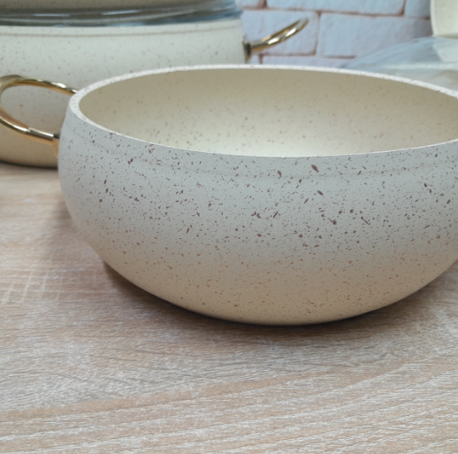 Набір посуду OMS з сотейником та сковорідкою з антипригарним покриттям для індукціі 9 пр. Айворі (3024-ind-ivory) - фото 8 Набір посуду OMS з сотейником та сковорідкою з антипригарним покриттям для індукціі 9 пр. Айворі (3024-ind-ivory) - фото 8