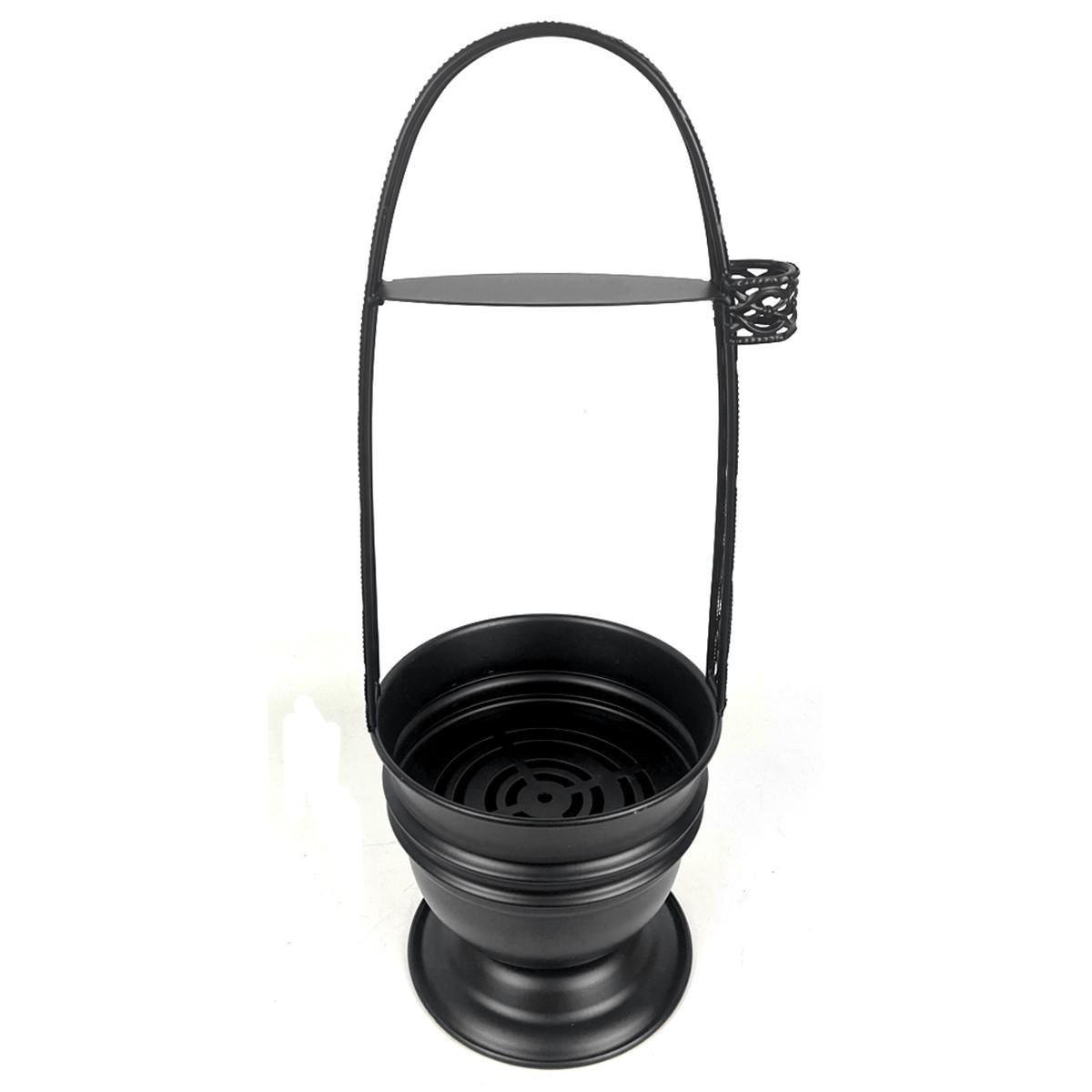 Корзина для угля Орнамент Black