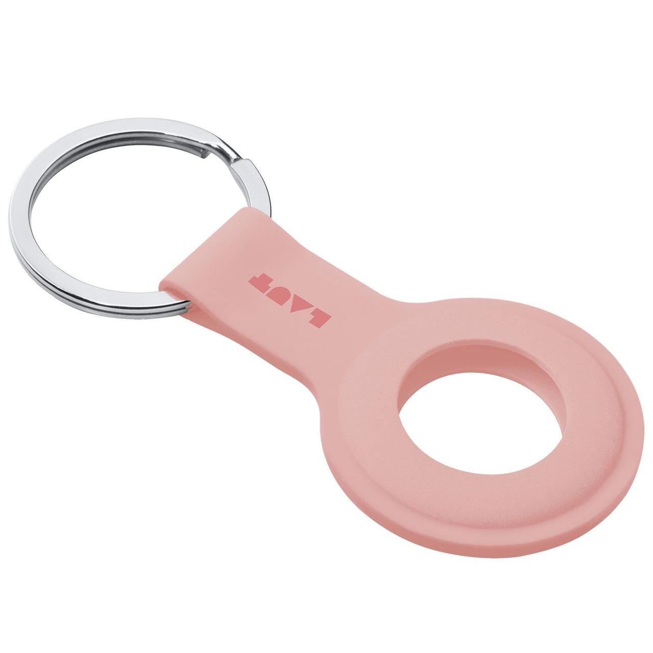 Силиконовый чехол брелок LAUT HUEX TAG for AirTag, Pink (L_AT_HT_DP) - фото 1