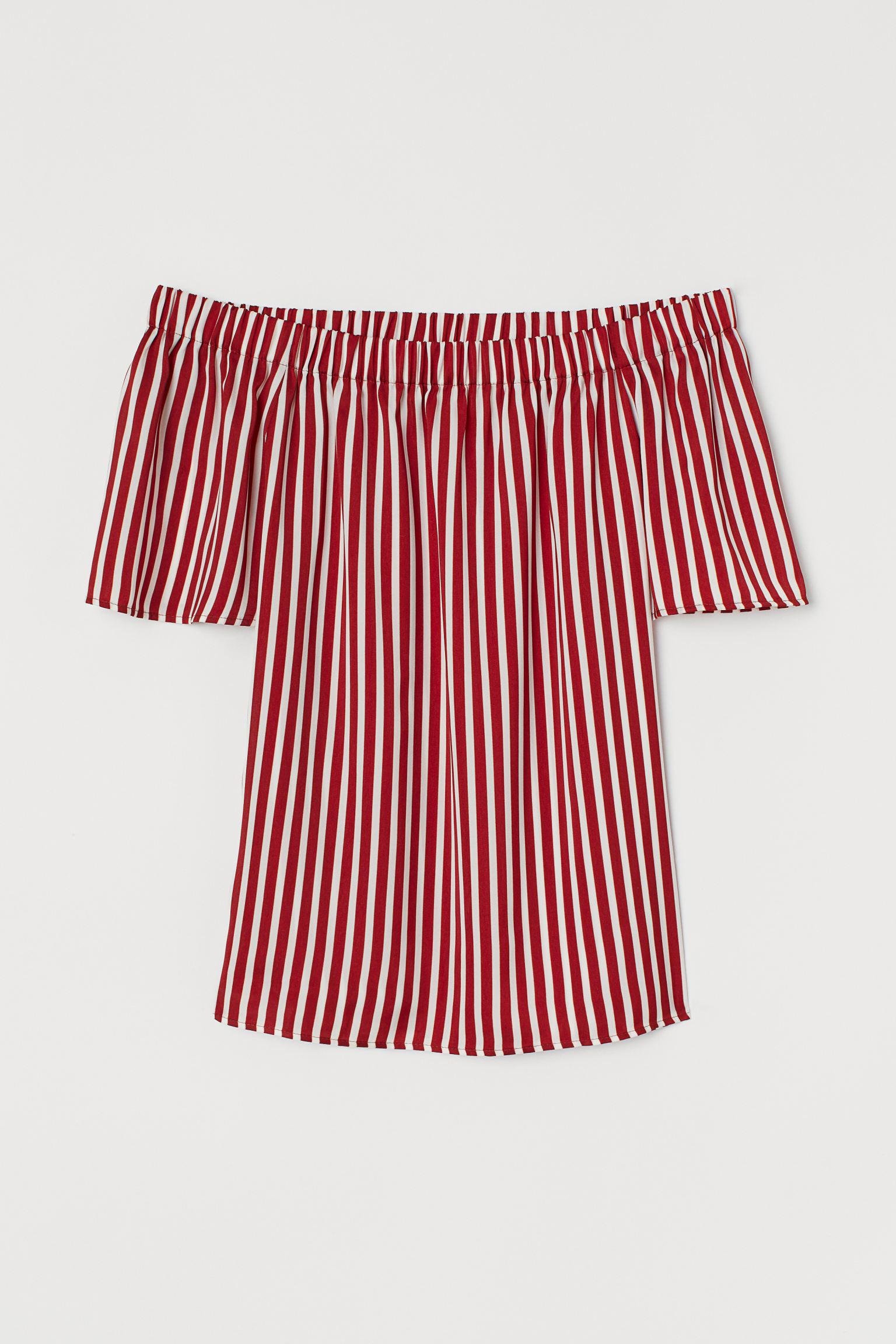 Блуза полоска р. 38 Бордово-белый (7345690sm)