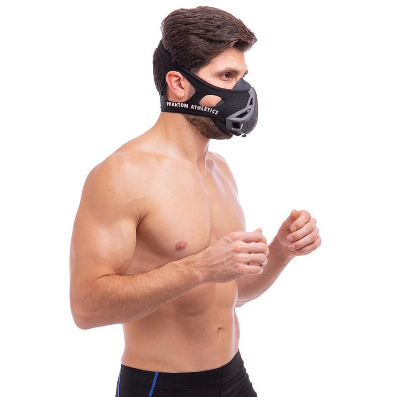 Маска тренировочная Training Mask PHANTOM SP-Sport DH-6042 L Черный (NA000884) - фото 5