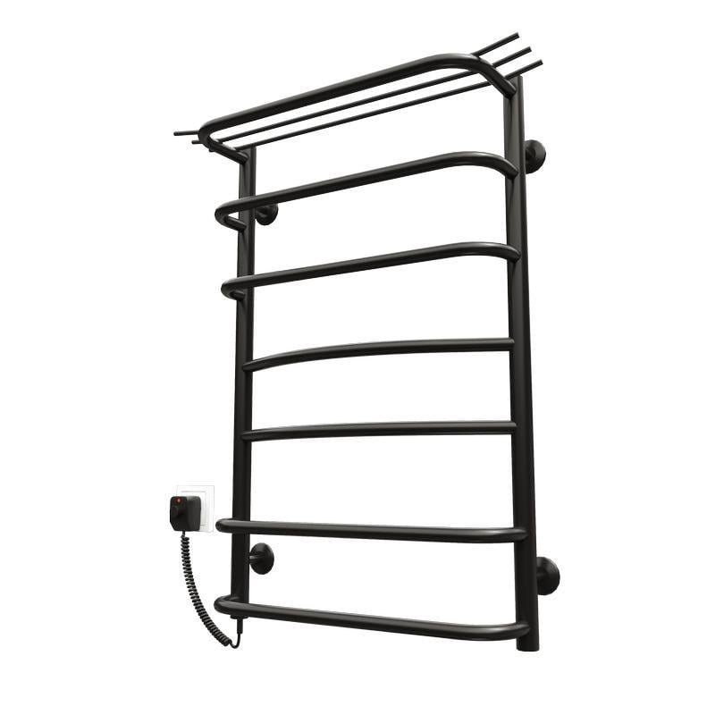 Рушникосушарка електрична KOSSER Канна 800х500/7 EL з регулятором і полицею Чорний (2000003900473-1)