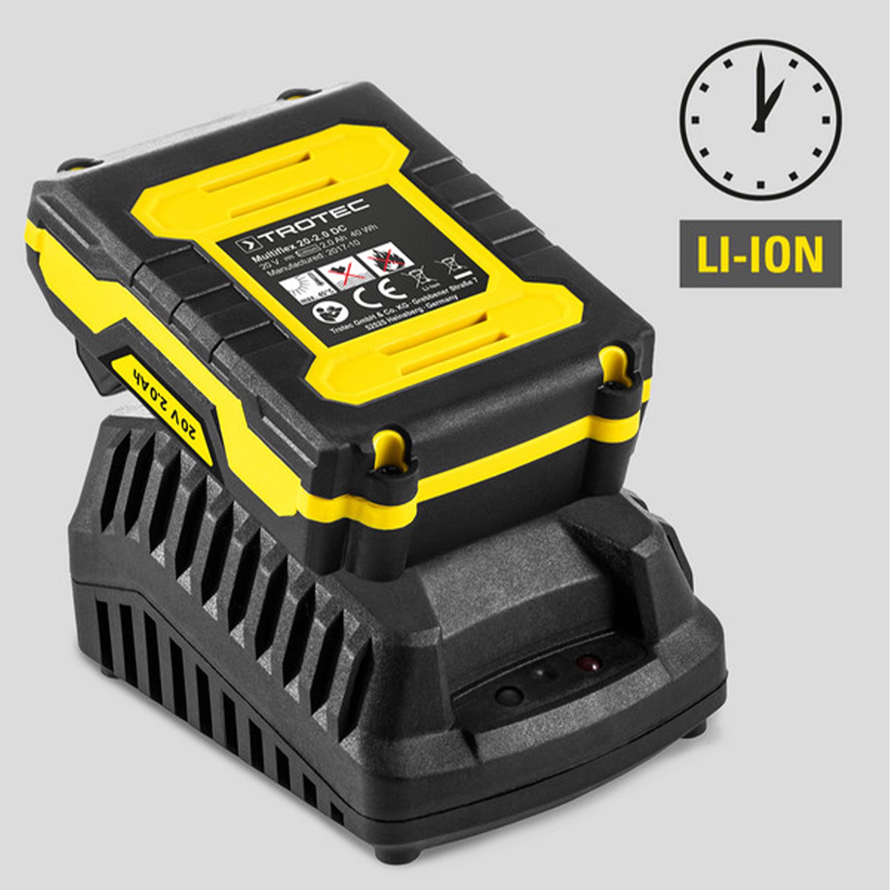 Дриль-шурупокрут акумуляторний Trotec PHDS 11-20V ударний з кейсом (4410000502) - фото 9