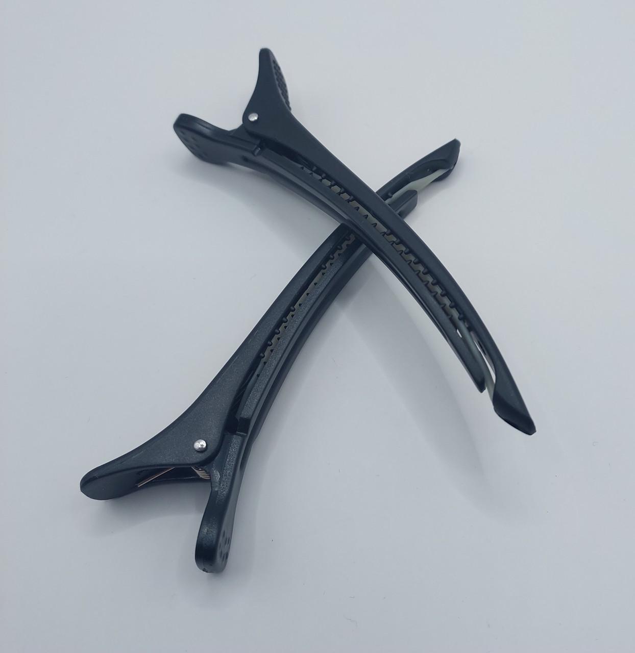 Затискач Качечка з гумкою для волосся ДенІС professional пластик 110 мм Чорний (1453071867) - фото 4 Затискач Качечка з гумкою для волосся ДенІС professional пластик 110 мм Чорний (1453071867) - фото 4