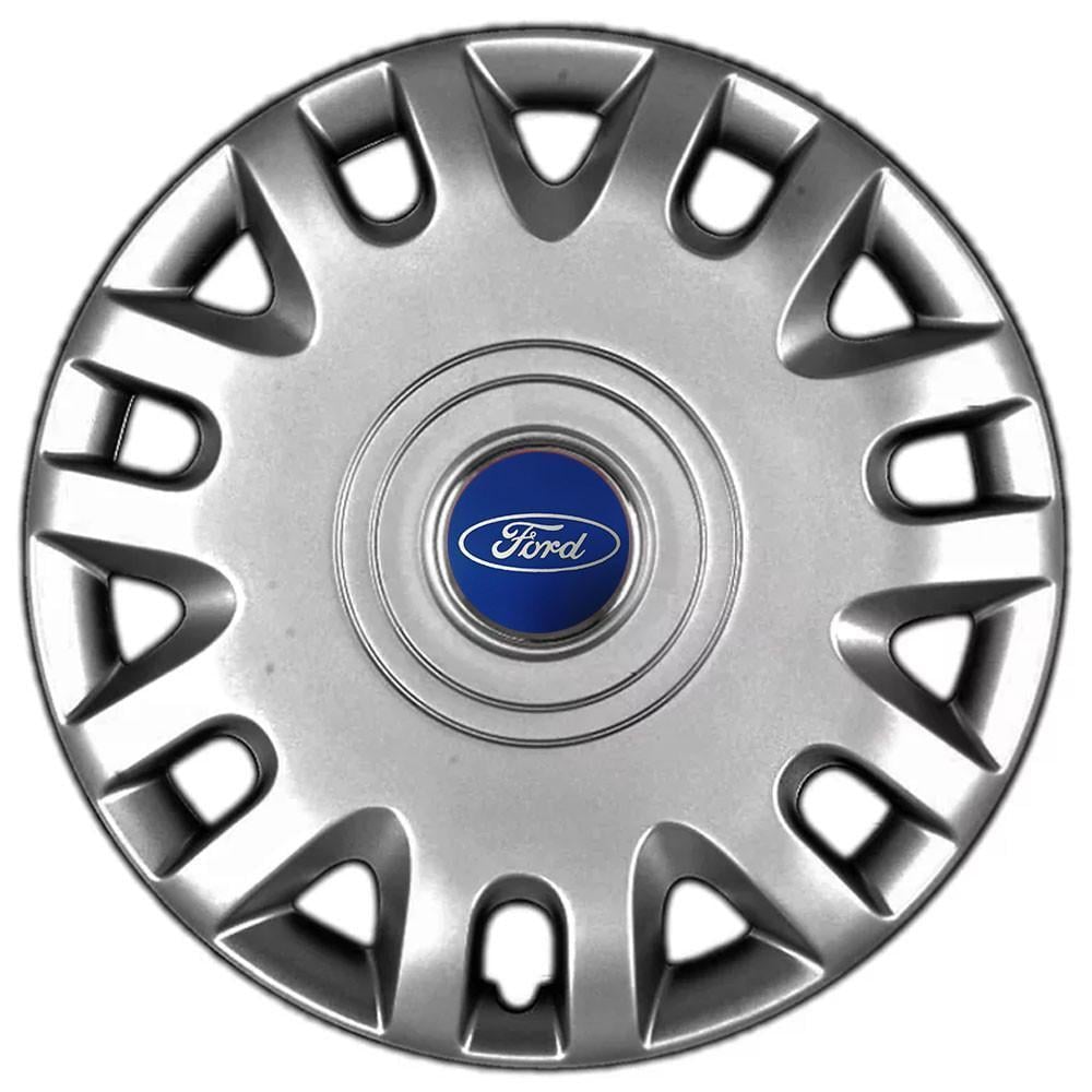 Колпаки SJS 333 с логотипом Ford R15 4 шт. Серебристый