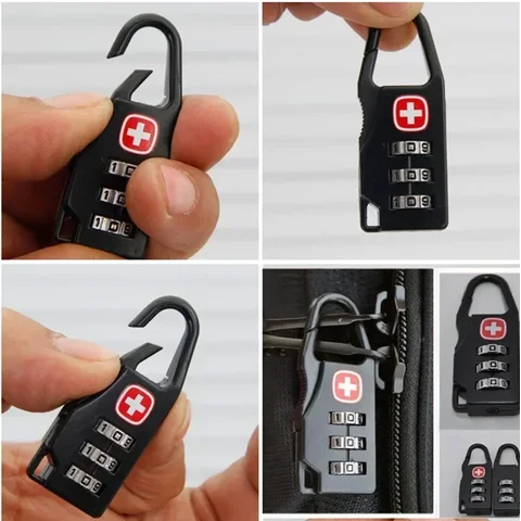 Замок навісний кодовий з тризначним шифром для валізи та рюкзака 57х22 мм Чорний (U9418) - фото 10 Замок навісний кодовий з тризначним шифром для валізи та рюкзака 57х22 мм Чорний (U9418) - фото 10